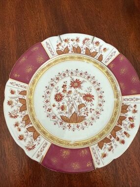 PH LEONARD  Vienna Floral Bone China Plate  8.5” diameter 
Antique!